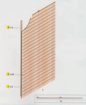 Pannelli a doghe in MDF