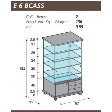 Vetrina mod. Easy - art. E6BCAS