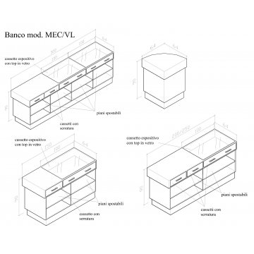 Banco cassa mod. MEC/VL