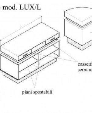 Banco cassa mod. LUX/L